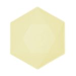 Sárga Vert Decor hatszögletű mélytányér 6 db-os 15,8 cm