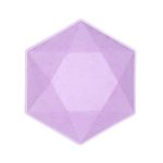 Lila Vert Decor hatszögletű mélytányér 6 db-os 15,8 cm