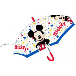   Disney Mickey Toon Town gyerek félautomata átlátszó esernyő Ø74 cm