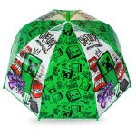 Minecraft Boom gyerek átlátszó esernyő Ø70 cm