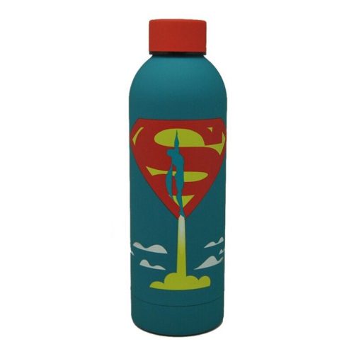Superman Launch puha tapintású műanyag kulacs csavaros kupakkal 700 ml