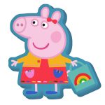 Peppa malac Shopping formapárna, díszpárna 35 cm Velúr