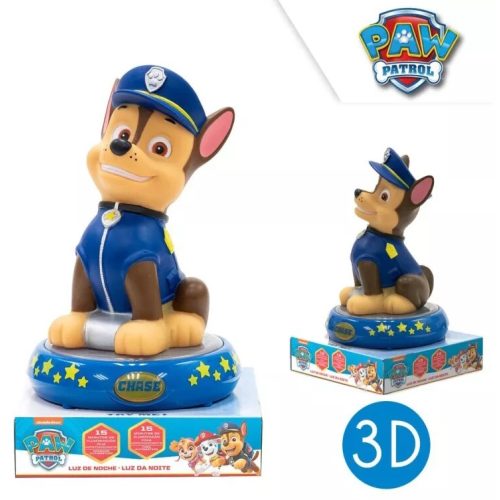 Mancs Őrjárat Éjjeli lámpa, éjszakai fény LED 3D 