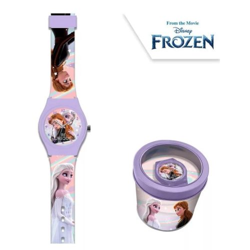 Disney Jégvarázs analóg karóra fém dobozban