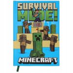 Minecraft Fight A/5 vonalas füzet beépített órával