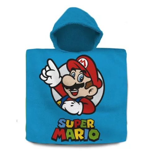 Super Mario strand törölköző poncsó 60x120 cm 