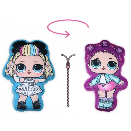 LOL Surprise 2 az 1-ben kifordítható párna, díszpárna 20*29 cm 