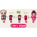 LOL Surprise 2 az 1-ben kifordítható párna, díszpárna 15*30 cm