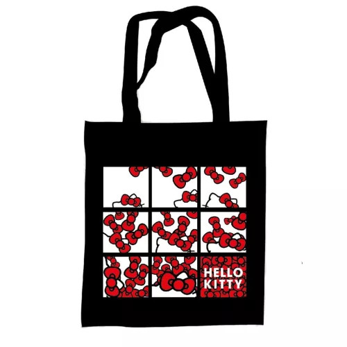 Hello Kitty Bows vászontáska, bevásárlótáska 44 cm 