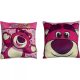 Disney Játékháború Lotso párna, díszpárna 38x38 cm 