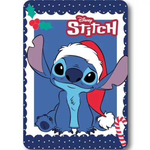 Disney Lilo és Stitch, A csillagkutya Holiday Karácsony polár takaró 100x140cm