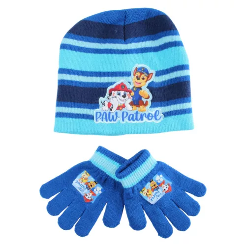Mancs Őrjárat Ready Winter gyerek sapka + kesztyű szett