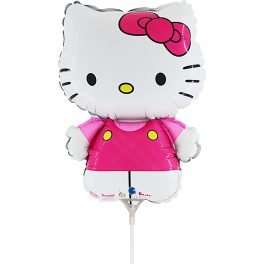 Hello Kitty Fuxia mini fólia lufi 35 cm (WP)