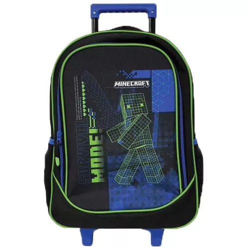 Minecraft Survival gurulós iskolatáska, táska 46 cm