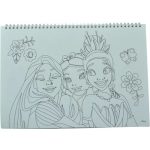 Disney Hercegnők Spring A/4 spirál vázlatfüzet 40 lapos matricával 