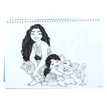 Disney Vaiana Together Again A/4 spirál vázlatfüzet 40 lapos matricával