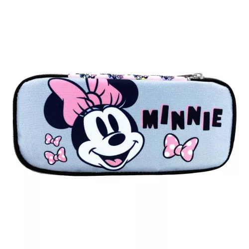 Disney Minnie Pretty in Pink 2 rekeszes tolltartó 26 cm