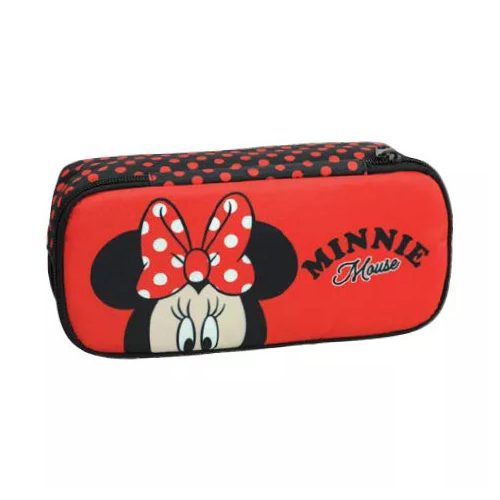 Disney Minnie Red Dots 2 rekeszes tolltartó 26 cm