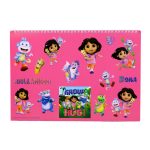 Dóra, a felfedező Jungle A/4 spirál vázlatfüzet 40 lapos matricával