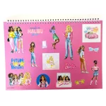 Barbie Paints A/4 spirál vázlatfüzet 40 lapos matricával
