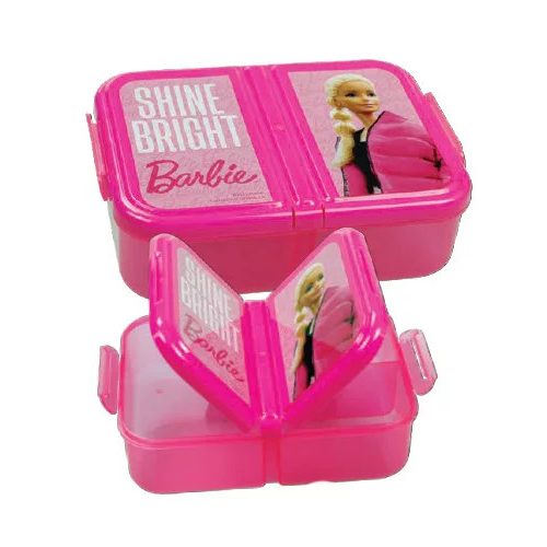 Barbie Shine Bright több rekeszes uzsonnás doboz, szendvicsdoboz