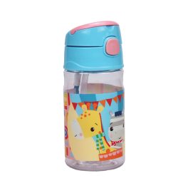   Fisher-Price Animals Party műanyag szívószálas kulacs akasztóval 350 ml