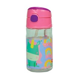   Fisher-Price Animals Unicorn Cute műanyag szívószálas kulacs akasztóval 350 ml