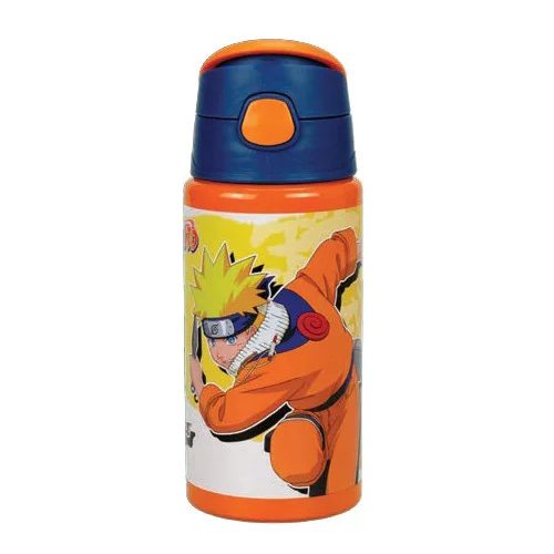 Naruto Fire alumínium kulacs akasztóval 500 ml 