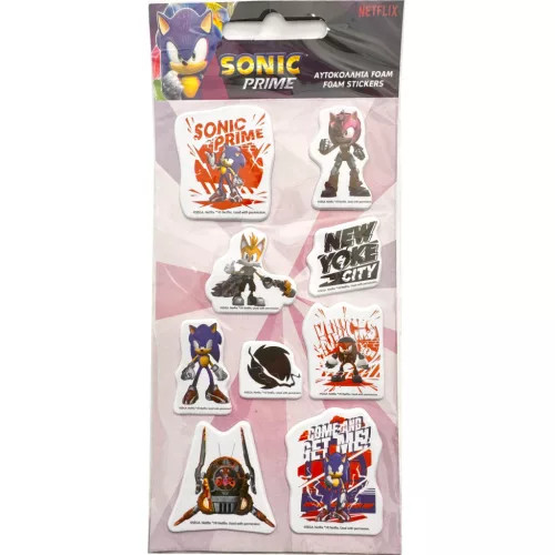 Sonic a sündisznó Heroes pufi szivacs matrica szett 