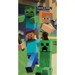   Minecraft fürdőlepedő, strand törölköző Steve and Alex 70*140cm 