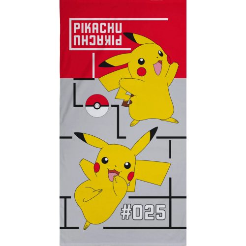 Pokémon fürdőlepedő, strand törölköző Pikachu 70*140cm