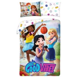   Lego Friends Good Vibes ágyneműhuzat 140×200cm, 70×90 cm 