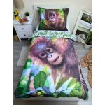 Orangután Jungle Joy ágyneműhuzat 140×200cm, 70×90 cm