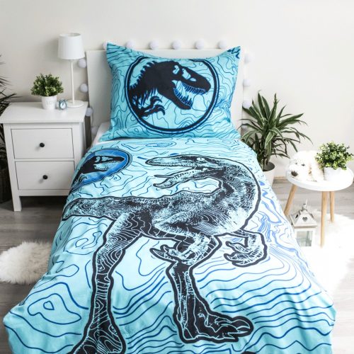 Jurassic World világító ágyneműhuzat 140×200cm, 70x90 cm