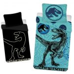 Jurassic World világító ágyneműhuzat 140×200cm, 70x90 cm