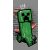 Minecraft Metro Art Creeper Grey fürdőlepedő, strand törölköző 70x140cm