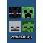 Minecraft Bad Mobs szuper puha polár takaró 100x150cm