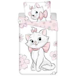   Disney Marie cica Flowers ágyneműhuzat 140×200cm, 70×90 cm