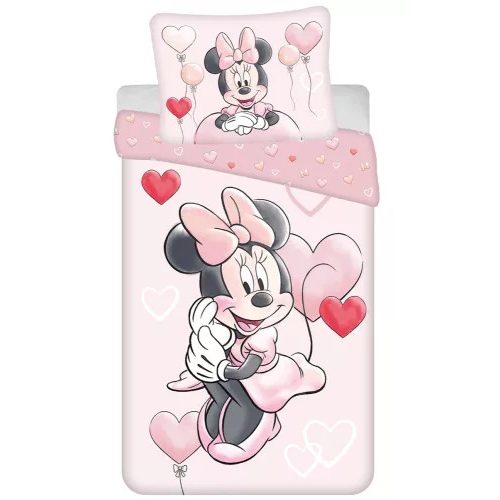 Disney Minnie Heart Balloons ágyneműhuzat 140×200cm, 70×90 cm 