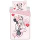 Disney Minnie Heart Balloons ágyneműhuzat 140×200cm, 70×90 cm 