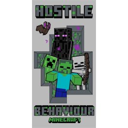   Minecraft Hostile Behaviour fürdőlepedő, strand törölköző 70x140cm
