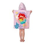 Disney Hercegnők Ariel Pink törölköző poncsó 50x115 cm