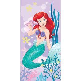   Disney Hercegnők Ariel Pink fürdőlepedő, strand törölköző 70x140cm