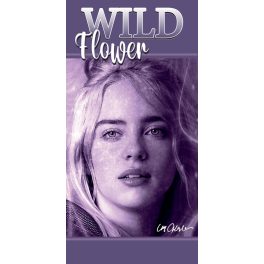   Billie Eilish Wild Flower fürdőlepedő, strand törölköző 70x140cm