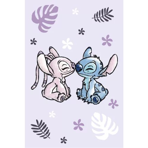  Disney Lilo és Stitch, A csillagkutya Purple polár takaró 100x150cm 