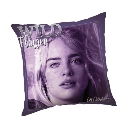 Billie Eilish Wild Flower párna, díszpárna 40x40 cm