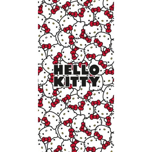 Hello Kitty Red Bows fürdőlepedő, strand törölköző 70x140cm