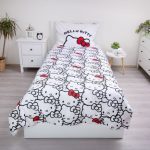 Hello Kitty White ágyneműhuzat 140×200cm, 70×90 cm