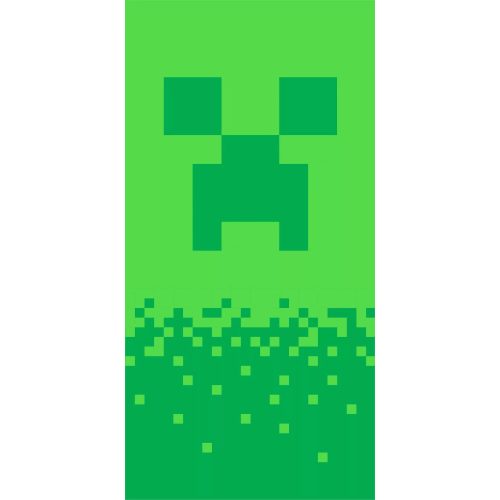Minecraft fürdőlepedő, strand törölköző Digital Creeper 70*140cm 