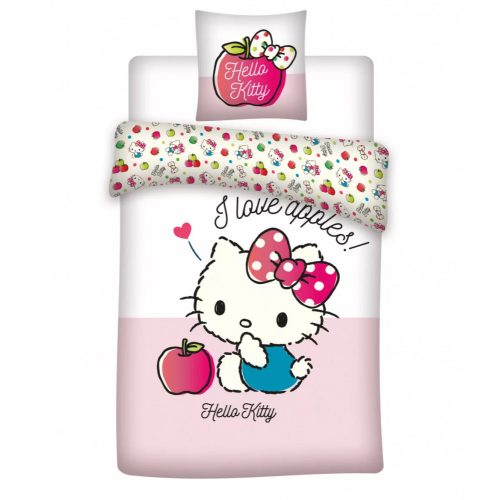 Hello Kitty gyerek ágyneműhuzat 100×140 cm, 40×45 cm